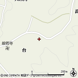 福島県伊達市霊山町中川（沢）周辺の地図
