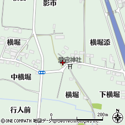 福島県福島市笹谷横堀周辺の地図