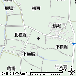福島県福島市笹谷（北横堀）周辺の地図