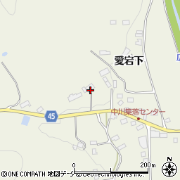 福島県伊達市霊山町中川柿ノ内周辺の地図