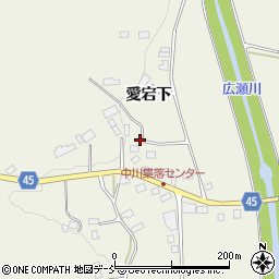 福島県伊達市霊山町中川愛宕下周辺の地図