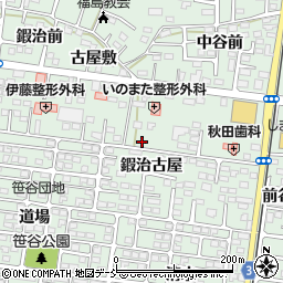 福島県福島市笹谷鍜治古屋17周辺の地図