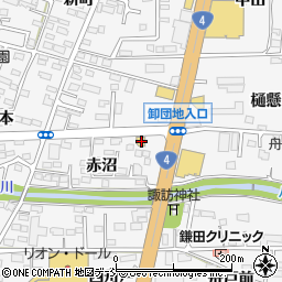 セブンイレブン鎌田店周辺の地図