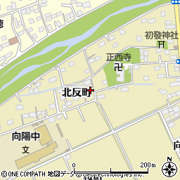 福島県相馬市中野（北反町）周辺の地図