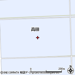 福島県相馬市新田高田周辺の地図