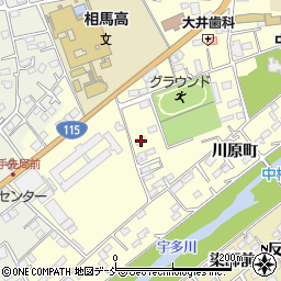 福島県相馬市中村川原町114周辺の地図