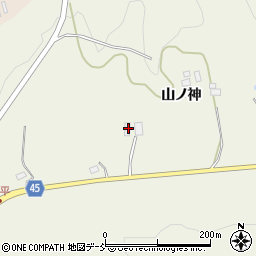 福島県伊達市霊山町中川大平5周辺の地図