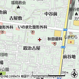 福島県福島市笹谷鍜治古屋21-2周辺の地図
