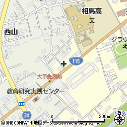 福島県相馬市中村大手先77周辺の地図