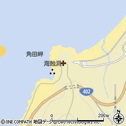 角田岬灯台周辺の地図