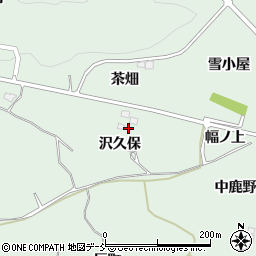 福島県福島市大笹生（沢久保）周辺の地図