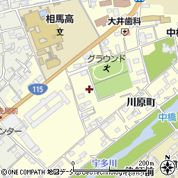 福島県相馬市中村川原町114-2周辺の地図