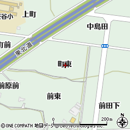 福島県福島市笹谷町東周辺の地図