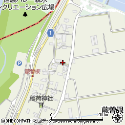 新潟県新潟市秋葉区蕨曽根990周辺の地図