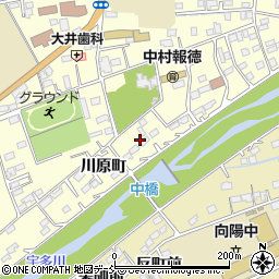 福島県相馬市中村川原町37-1周辺の地図