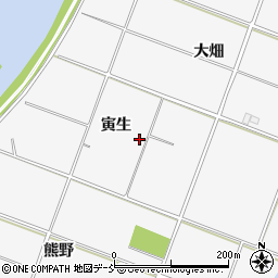 福島県福島市鎌田寅生周辺の地図