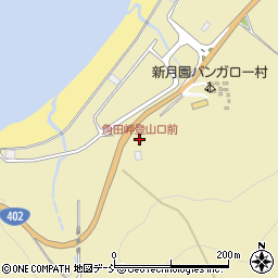 角田岬登山口前周辺の地図
