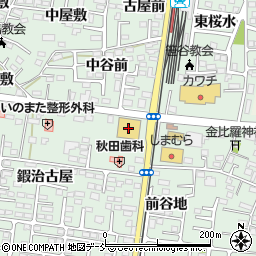 みやぎ生活協同組合　コープふくしま・笹谷店周辺の地図