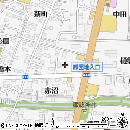 福島県福島市鎌田樋口周辺の地図
