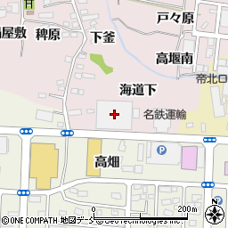 東北福山通運福島支店周辺の地図