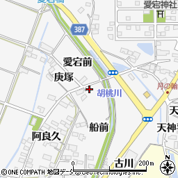 福島県福島市鎌田庚塚3周辺の地図