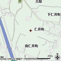 福島県福島市笹谷仁井町周辺の地図
