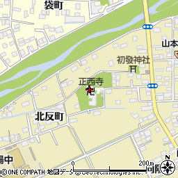 正西寺周辺の地図