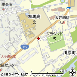 福島県相馬市中村大手先56周辺の地図