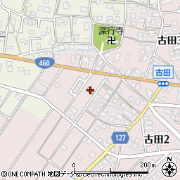 セブンイレブン新潟古田店周辺の地図