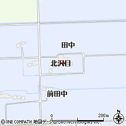 福島県相馬市新田北沢目周辺の地図