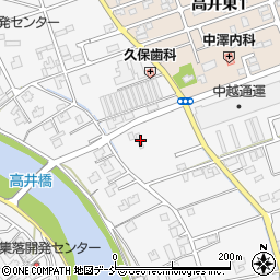 新潟県新潟市南区高井興野45周辺の地図