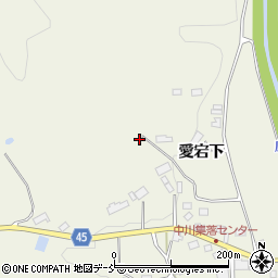 福島県伊達市霊山町中川（愛宕山）周辺の地図