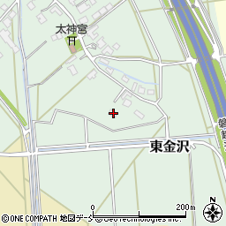 新潟県新潟市秋葉区東金沢529周辺の地図