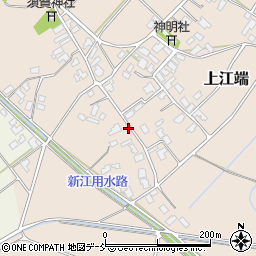 新潟県阿賀野市上江端周辺の地図