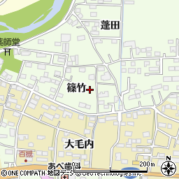 福島県相馬市百槻篠竹周辺の地図
