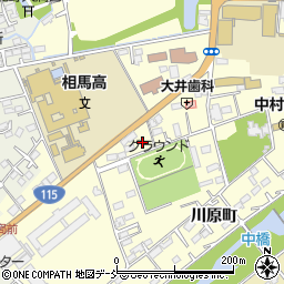 福島県相馬市中村大手先53周辺の地図