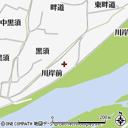 福島県福島市鎌田川岸前周辺の地図