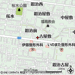 福島県福島市笹谷鍜治前7周辺の地図