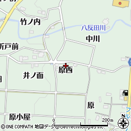 福島県福島市大笹生原西周辺の地図
