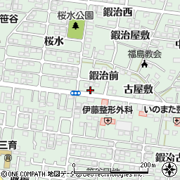 福島県福島市笹谷鍜治前5-21周辺の地図