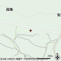 福島県福島市大笹生池田周辺の地図