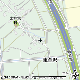新潟県新潟市秋葉区東金沢540周辺の地図
