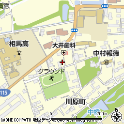 福島県相馬市中村大手先47周辺の地図