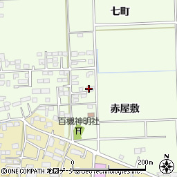 福島県相馬市百槻赤屋敷周辺の地図