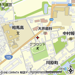 福島県相馬市中村大手先48周辺の地図