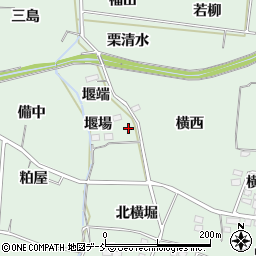 福島県福島市大笹生堰端周辺の地図
