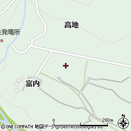 福島県福島市大笹生山神周辺の地図