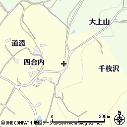 福島県伊達市保原町高成田千枚沢周辺の地図