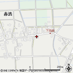 新潟県新潟市南区赤渋554-1周辺の地図