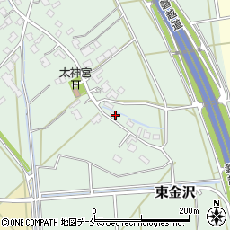 新潟県新潟市秋葉区東金沢544周辺の地図